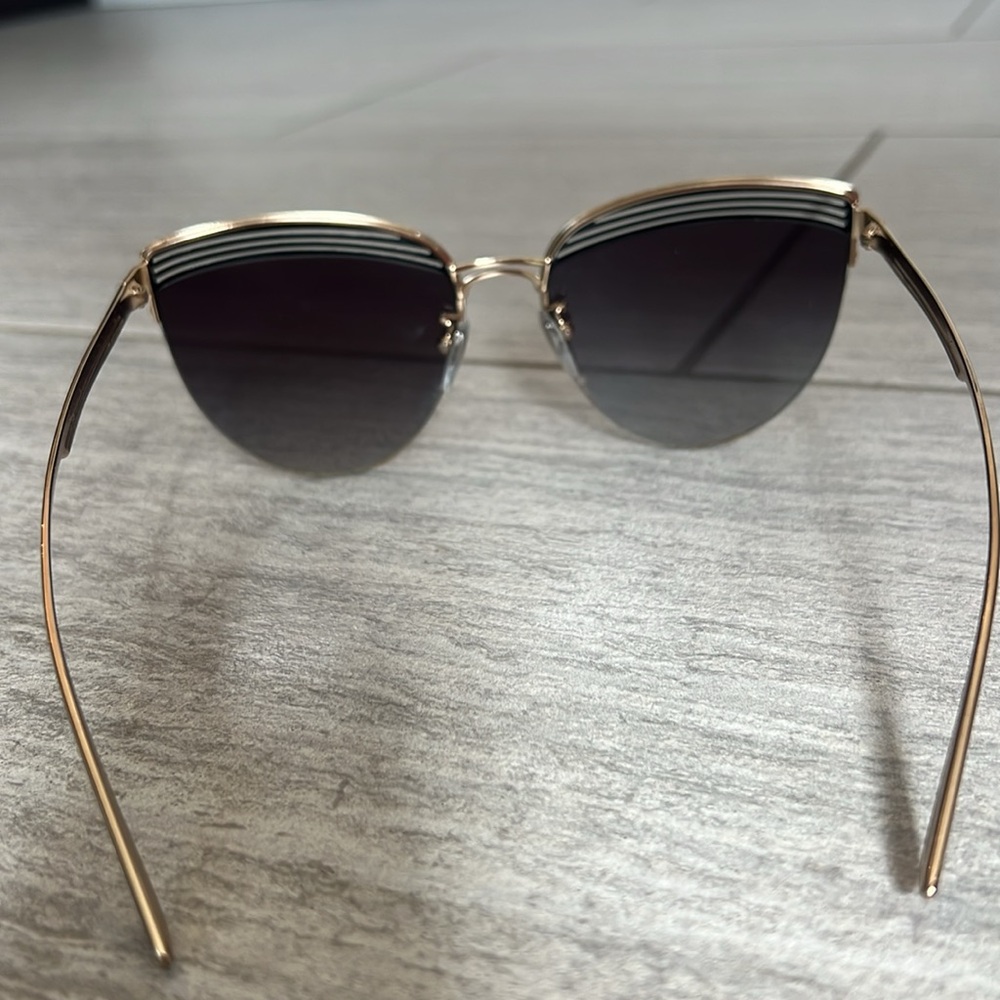 Authentic Like New Bvlgari Gold and Black Sunglasses - Picture 3 of 12